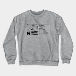 808 Drum Machine for Electronic Musician Crewneck Sweatshirt